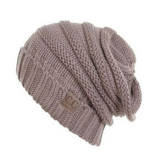 Trendy Warm Comfortable Soft Knit Oversized Slouchy Unisex Beanies