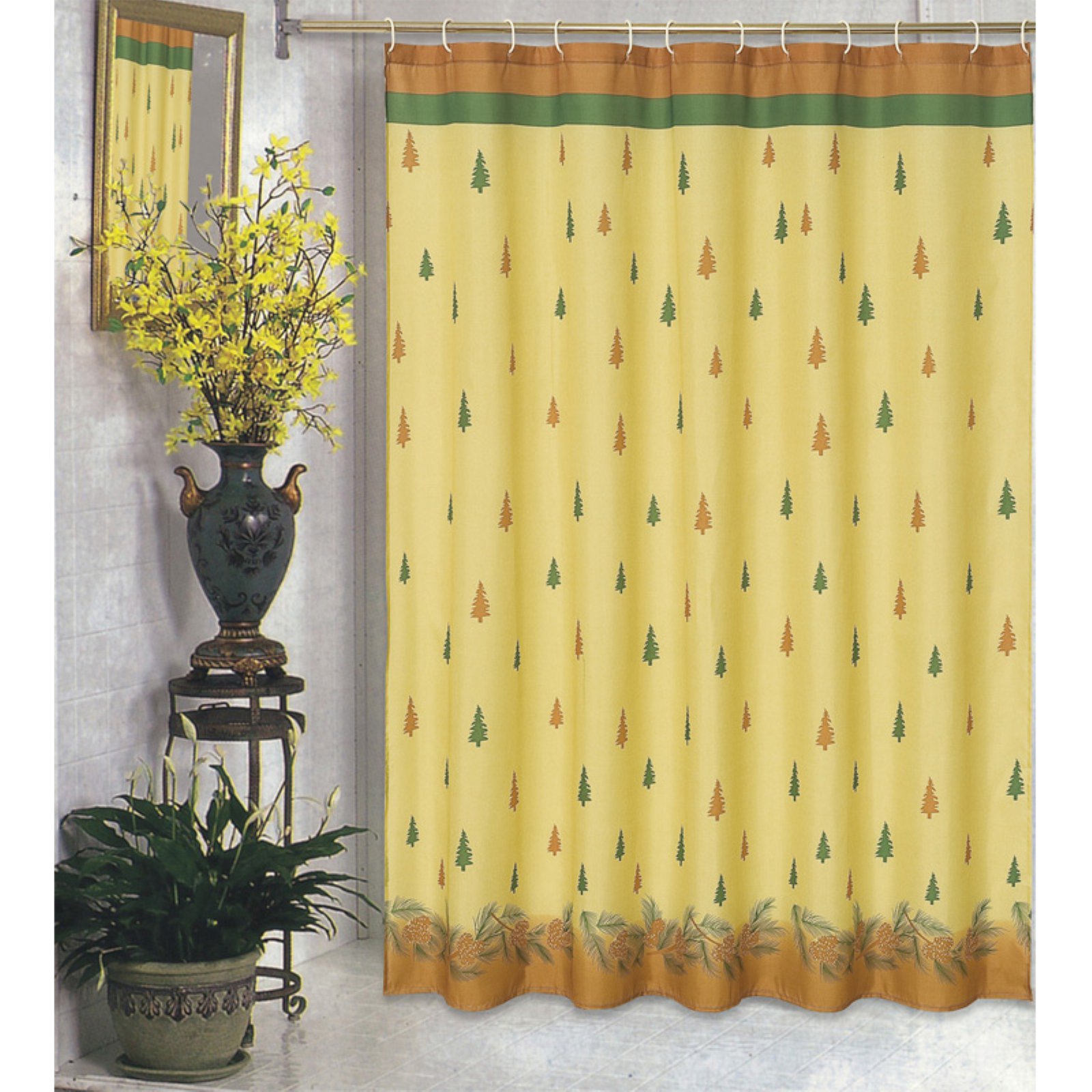 "Winters Break" Fabric Shower Curtain