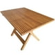 thumbnail image 3 of Mesa Plegable Alta Rectangular De Madera Sólida, 120x80 – Rústico Tratable NATIVO MUEBLES TERRAZA, 3 of 5