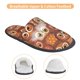 thumbnail image 3 of Fotbe Brown Owl Pantuflas Peludas para Mujer con Estampado, Zapatillas de Peluche, Zapatos de Invierno para Casa, Uso Interior y Exterior-Large, 3 of 8