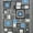 Blue, variant on HR Rugs Red Gray and Black Abstract Geometric Modern Squares Pattern Area Rug 7'8" x 10'2"