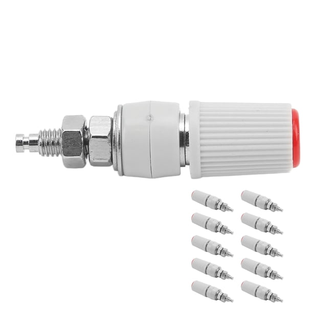 Adaptador de conector banana, 10 piezas Adaptador de terminal banana de unión banana de 4 mm Claridad notable