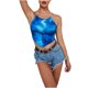 thumbnail image 1 of Moda mujer verano sin mangas Halter Casual Sexy estampado colorido espalda descubierta Camis Fridja  qr2586, 1 of 5