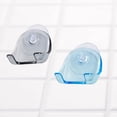 thumbnail image 4 of 2pcs Wall Razor Holder Plastic Shaver Holder with Strong Suction Cup Razor Rack Organizer(Blue and Grey for Each 1pc), 4 of 6