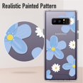 thumbnail image 5 of for Galaxy Note 8 Case, Floral Pattern Shockproof Protection Phone Cover, Silicone Protector Funda para Samsung Note 8 Transparent Flexible Sleek Durable Wireless Charging Compatible Case, 5 of 13