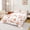 Orange, variant on Castle Fairy Cartoon Cow Full Size Sheets,Kawaii Farmhouse Animal Bed Sheets