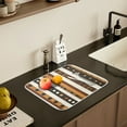 thumbnail image 5 of Yayeee Dish Drying Mat for Kitchen Counter 16" x 18" Microfiber Super Absorbent Coffee Decorative Pad, Abstract Dots, 5 of 9