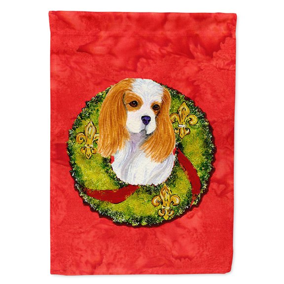 Cavalier Spaniel Flag Canvas House Size