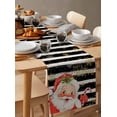 thumbnail image 3 of Table Runners 120 Inches Long Dress Scarves, Red Striped Christmas Farmhouse Coffee/Dining/Kitchen Table Runner for Living Room, Santa Xmas Snowflake Farmhouse 13x120 Inch, 3 of 7