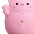 thumbnail image 4 of Cartoon Cat Piggy Bank Saving Bank Cartoon Cat Shaped Money Box Coins Storage Box Home Decor Ornament Children Toys Gifts Pink S 13x11x15cm, 4 of 4