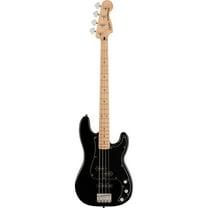 Squier Affinity Series Precision Bass PJ Electric Guitar Pack with Rumble 15 120V Amplifier, Maple Fingerboard, Black