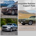 thumbnail image 4 of 4 Packs Rubber Radiator Insulator Pads, 4-Core Radiator Support Pad Fits GM Buick Chevy Pontiac, Upper and Lower Mounting Cushion, 4 of 6