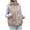 Khaki, variant on Htigea Clearance Women's Puffer Vest Fall Casual Stand Collar Lightweight Sleeveless Zip Up Padded Jackets Outerwear with Pocket White,L