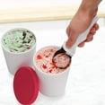 thumbnail image 5 of 2 pcs Ice Cream Containers, BPA Free Freezer Containers Reusable Ice Cream Storage Tubs with Lids for Homemade IceCream Frozen Yogurt Sorbet RED 250ml, 5 of 5