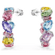 thumbnail image 4 of ARETES PENDIENTES GEMA MULTI COLOR SWAROVSKI ARO MUJER + KIT DE REGALO, 4 of 6