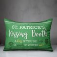 thumbnail image 3 of Creative Products St. Patrick's Day Kissing Booth 14x20 Spun Poly Pillow, 3 of 3
