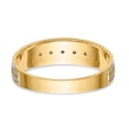thumbnail image 5 of 14K Yellow Gold Ring Band Wedding Diamond Round AA Quality Trio Mens, 5 of 7