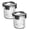 Z-Clear-2pcs, variant on Overnight Oats Container with Lid, No-Spill Reusable Plastic Meal Prep Containers Storage Jars with Snap Locking Lid, Portable Oatmeal Cereal and Milk Container on the go for Outdoor Picnic Lunch