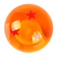 thumbnail image 3 of Cabeza de perilla de cambio de palanca de cambios de acrílico para automóvil universal con 3 adaptadores NUEVO naranja 3 estrellas Macarena Cabezal de perilla de cambio manual de coche, 3 of 8