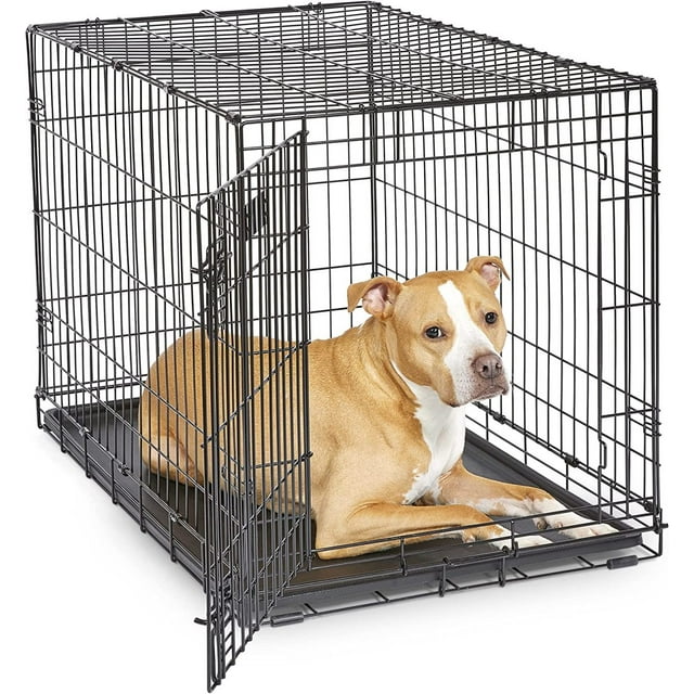 Codllyne Newly Enhanced Single & Double Door iCrate Dog Crate, Includes