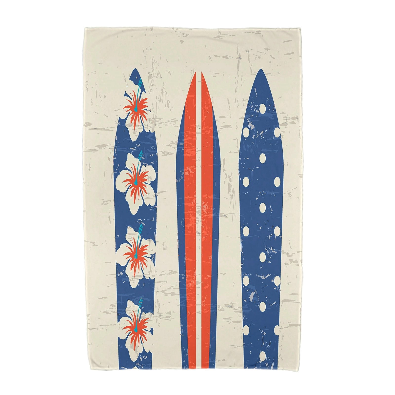 Simply Daisy 30" x 60" Triple Surf Geometric Print Beach Towel