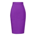 thumbnail image 1 of Jupe Crayon Rayée à Taille Haute pour Femmes, 1 of 3