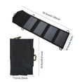 thumbnail image 5 of 5V 7W Portable Foldable Solar Panel Charger Phone USB Power Bank for Travelling Camping (Black), 5 of 8