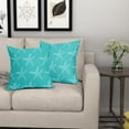 thumbnail image 6 of Teal Turquoise Starfish Pillow Covers 20X20 Inch Coastal Beach Nautical Couch Pillow Cases Summer Ocean Aqua Throw Pillows Set of 2 Home Decor for Living Room Bedroom Cushion Outdoor, 6 of 6