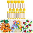 thumbnail image 2 of AOOOWER 30Pcs Round Sponge Brush for Kids Student DIY Art Craft, Stencil Painting, 2 of 9