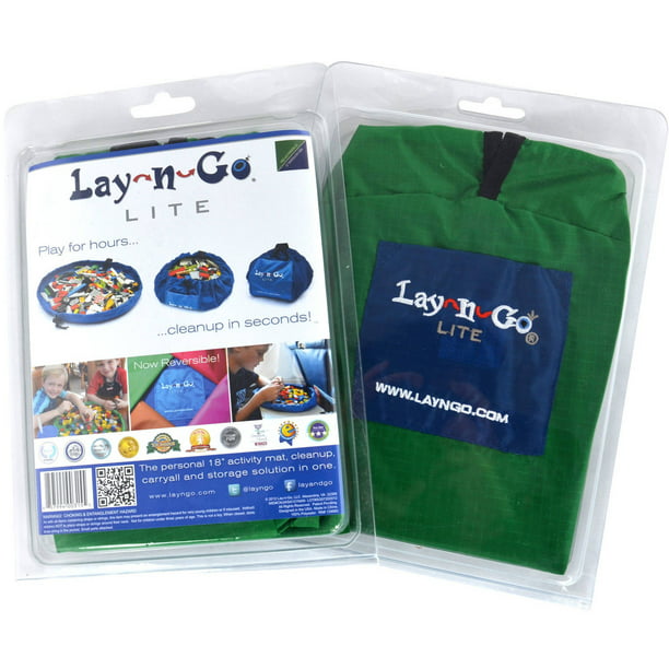 LaynGo LITE (18") Green, Activity Play Mat, Toy Storage