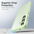 thumbnail image 3 of JETech Matte Case for Samsung Galaxy S24+ / S24 Plus 5G, Frosted Translucent Back Protective Slim Phone Cover, Anti-Fingerprints (Jade Green), 3 of 6