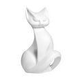 thumbnail image 3 of Estatua de gato de resina, divertida figura decorativa, adorno de escritorio, figura de animal para dormitorio, sala de estar, mesa y oficina., 3 of 9