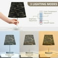 thumbnail image 4 of Black and Gold Marble Desk Lamp LED Table Nightstand Lamps with 3 Color Temperatures for Home Bedroom Living Room Decor 6x11, 4 of 8