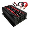 thumbnail image 3 of Inversor de coche 4000W Inversor USB dual Onda sinusoidal modificada (Negro 12 V a 220V) Ndcxsfigh Accesorios para autos y motos, 3 of 9