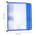 thumbnail image 2 of WEUVEB Soporte De Pared Para Archivos Y Revistas Con Estructura De Hierro Y PVC Resistente Azul, 2 of 6