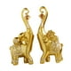 thumbnail image 3 of 1 par de estatuas de elefante, adorno de mesa de resina, decoración tradicional Fengshui para el hogar. Dorado, 3 of 9