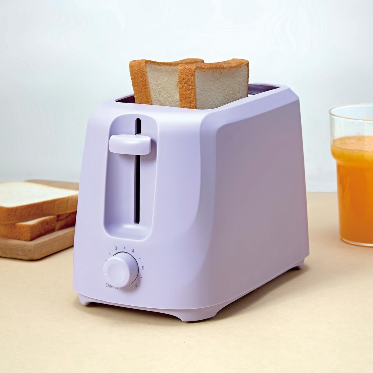 Mainstays 2-Slice Toaster with 6 Shade Settings and Removable Crumb Tray, Iris Whisper