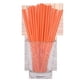 thumbnail image 1 of Zhuge 100 pajitas de papel biodegradables para suministros de fiesta, cumpleaños, decoraciones navideñas, color naranja, 1 of 5