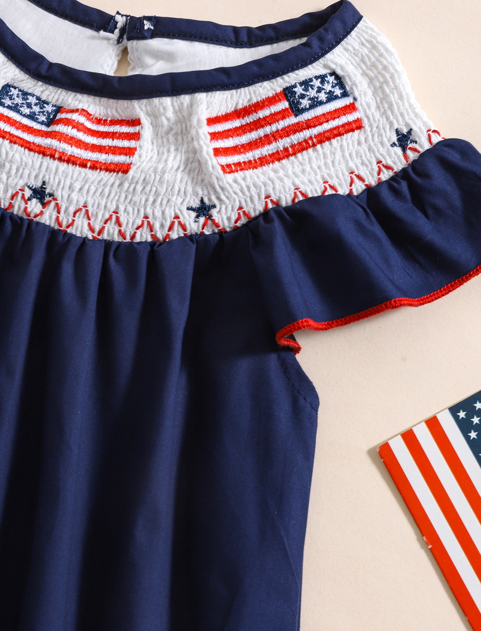 OBEEII Short Sleeve Romper for Girls Boys Embroidered Jumpsuit Onesie Birthday Cake Smash Bodysuit Summer Outfits for 3M-3T