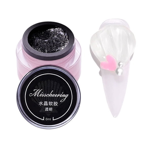 NFTIGB Professional UV Nail Mold Gel, Transparent Soft PVC Sculpting Gel Polish for Easy DIY Salon Quality Nail Art Extension, 0.71 oz / 20.0 g
