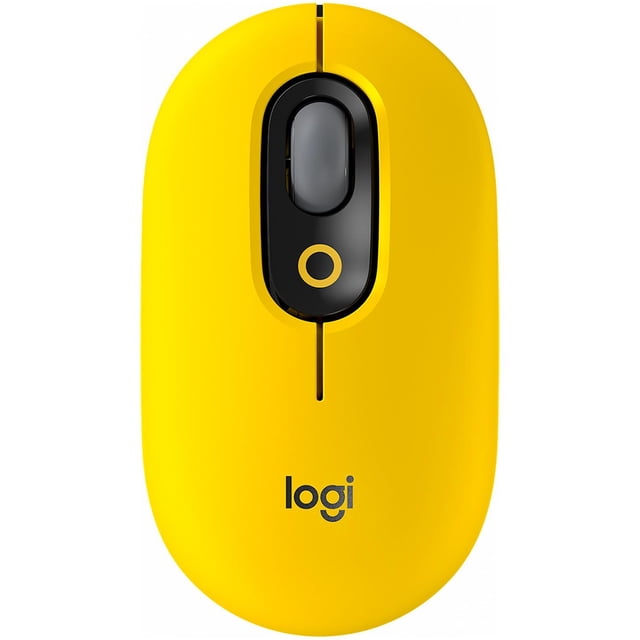 Mouse LOGITECH POP Optico 4000DPI Inalambrico Amarillo