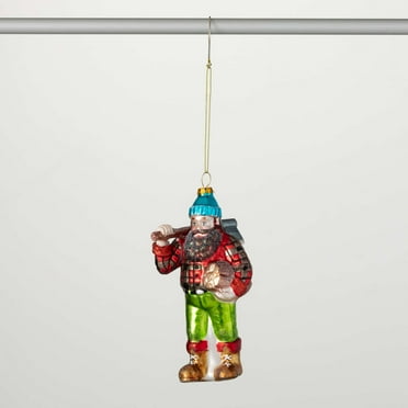 6"H Sullivans Lumberjack Christmas Ornament, Multicolor