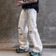 thumbnail image 5 of Pantalones cargo para hombre, estilo vintage, estilo militar, estilo urbano, con bolsillos, estilo grafiti, estilo militar., 5 of 6