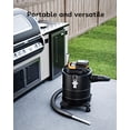 thumbnail image 3 of Aspiradora de cenizas inalámbrica DeForce, compatible con batería DeWalt de 20 V máx., portátil de 15 litros, color negro, con boquillas de manguera, filtros HEPA y ruedas, para estufa de leña de pel, 3 of 5