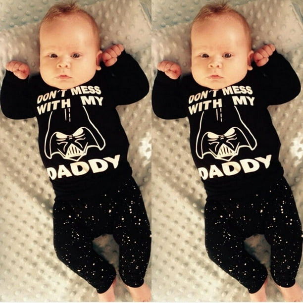Star Wars Newborn 6 12 18 24 Months Tops Shirt Pants Set Baby Boy Clothes Outfit