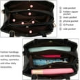 thumbnail image 6 of Kwuty PU Leather Purse for Women Ladies Top Handle Handbags Designer Work Cute Satchel Tote Bags, 6 of 7