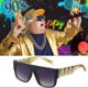 thumbnail image 3 of 80s 90s Costumes Outfit:90s Hip Hop 80s 90s Costumes Outfit For Men Accessories Big Fake Chain 80s 90s Rapper Clothes, 3 of 5