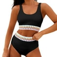 thumbnail image 2 of DavidCloth Women's Bikini Sets High Waisted Men And Women Matching Swimsuits Two Piece Swimsuit Girls Sporty Swimsuits High Cut Bathing Sunflower Bikini for Women High Waist Suits Swim Dress, 2 of 6
