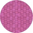 thumbnail image 1 of Ahgly Company Machine Washable Indoor Round Transitional Deep Pink Area Rugs, 6' Round, 1 of 7