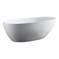 thumbnail image 2 of A&E Bath and Shower West Lincoln 67" Plastic Bathtub with No Faucet in White, 2 of 6